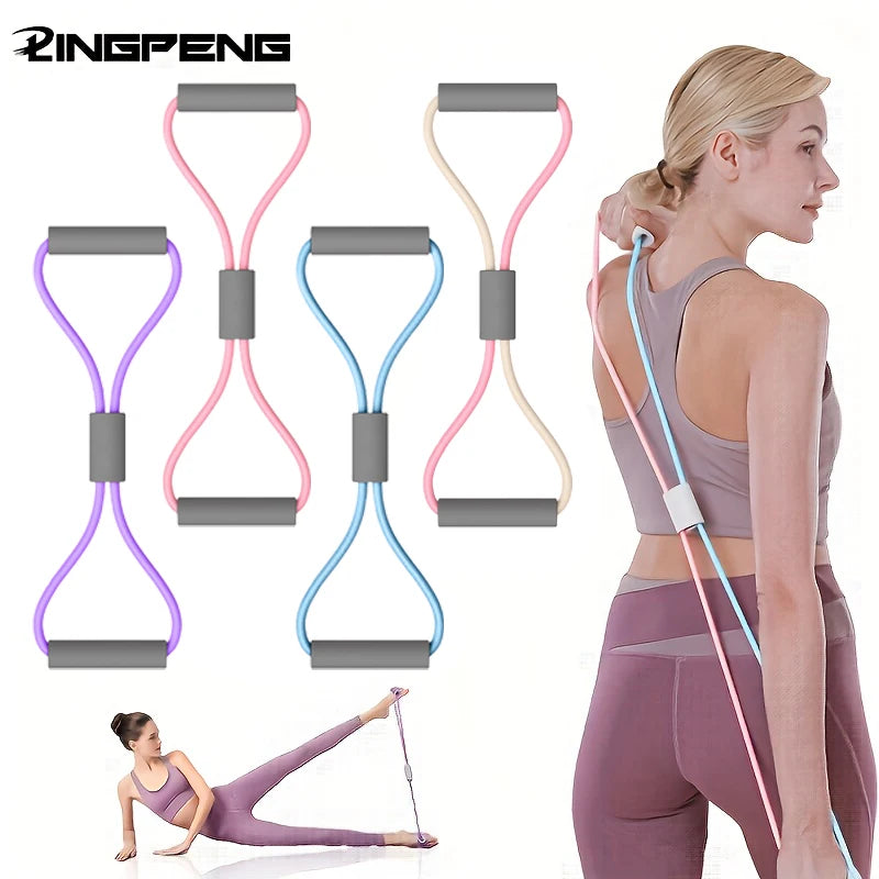 Resistance Bands Set-Elastic Workout Bands for Home Fitness