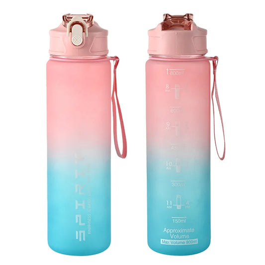 800ML Large Capacity Sports Water Bottle LeakProof Fitness Hydration Bottle
