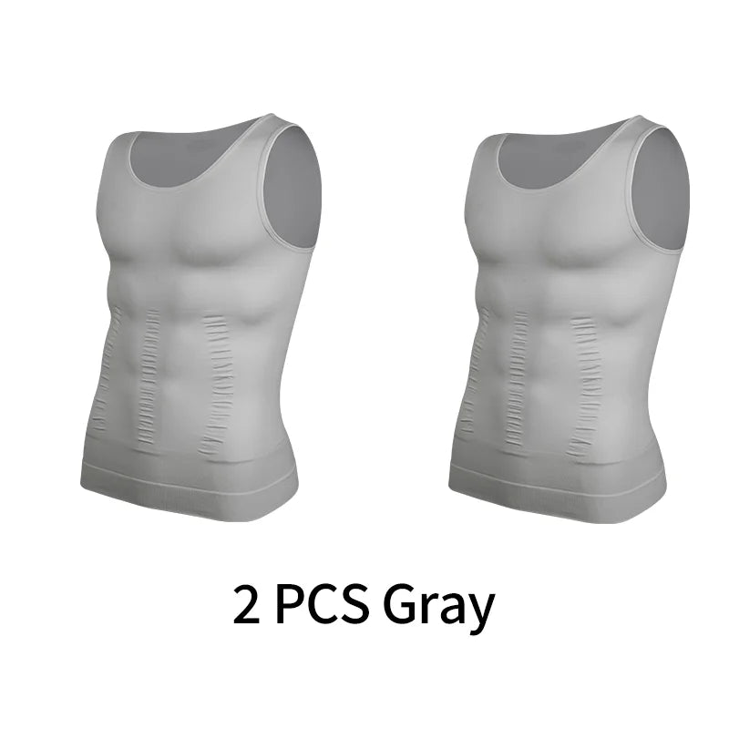Mens SlimFit Body Shaper Vest
