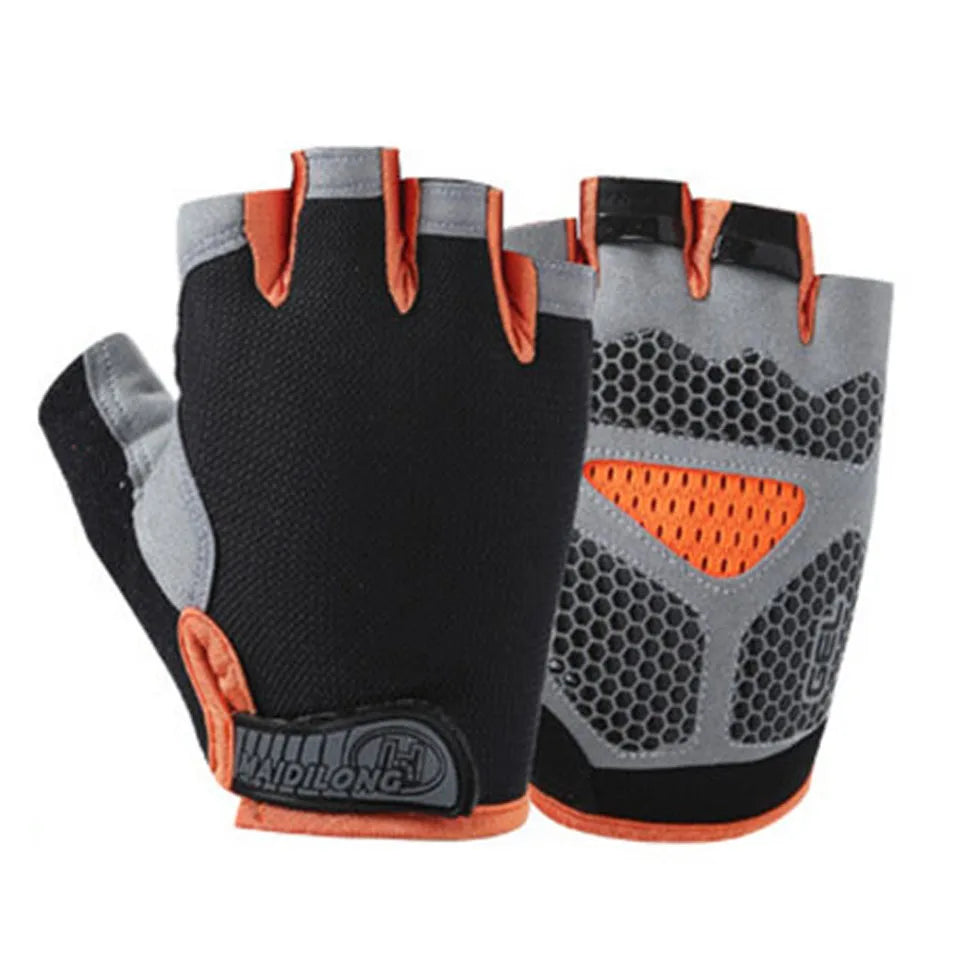 Half Finger Fitness Gloves- Anti-slip Gym Training Gloves