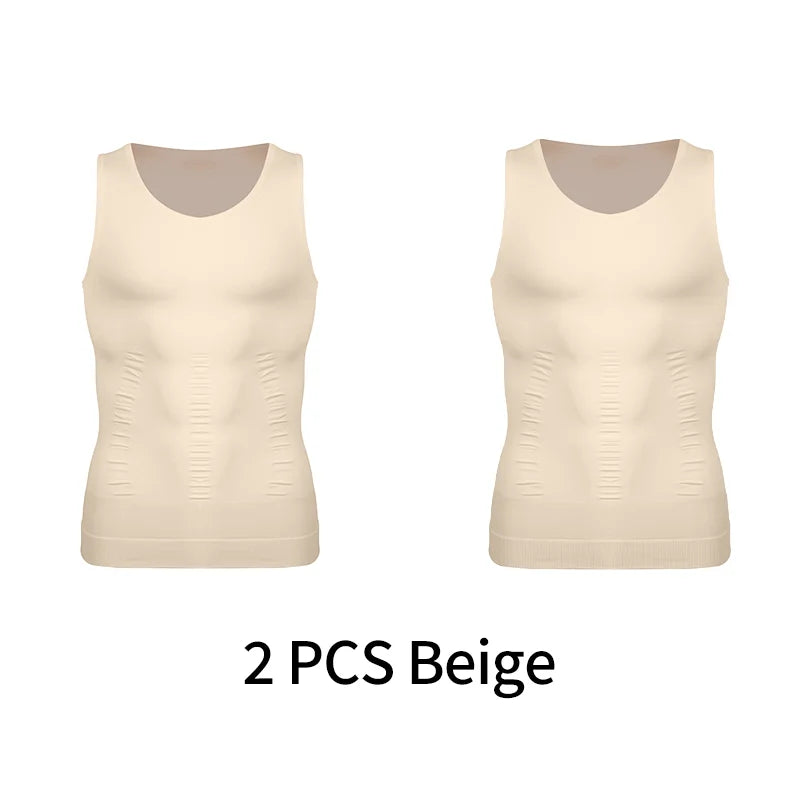 Mens SlimFit Body Shaper Vest