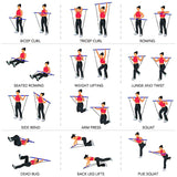 Home workout Pilates Bar Kit-Full Body Trainer