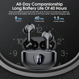 Wireless Earbuds-HD Sound, Noise Cancelling & Led Display