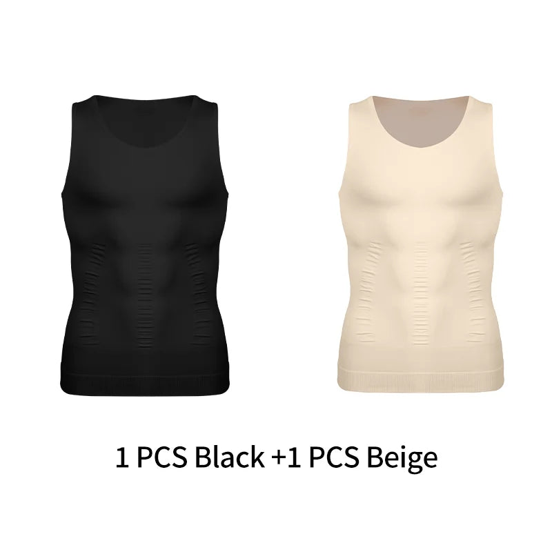 Mens SlimFit Body Shaper Vest