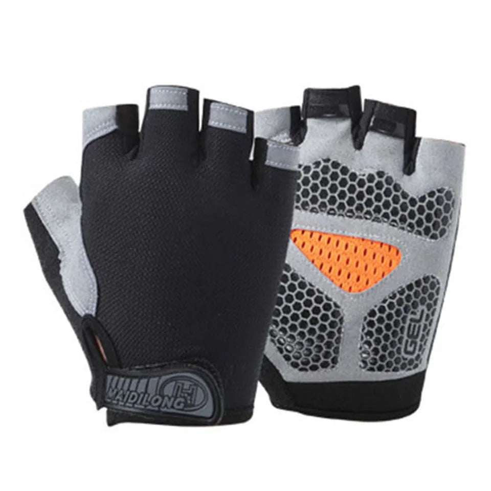 Half Finger Fitness Gloves- Anti-slip Gym Training Gloves