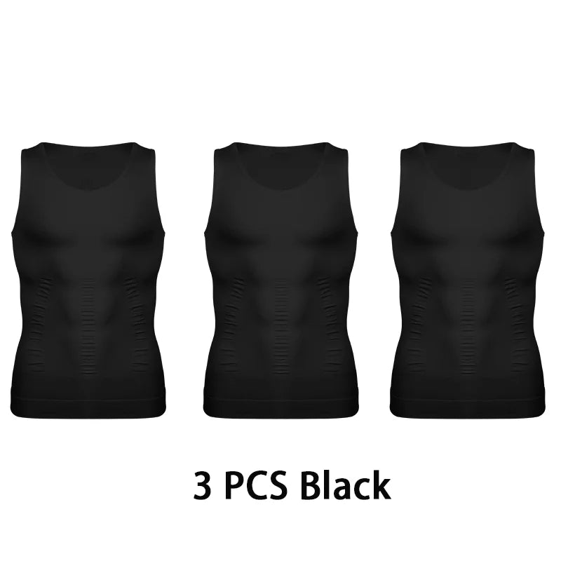 Mens SlimFit Body Shaper Vest
