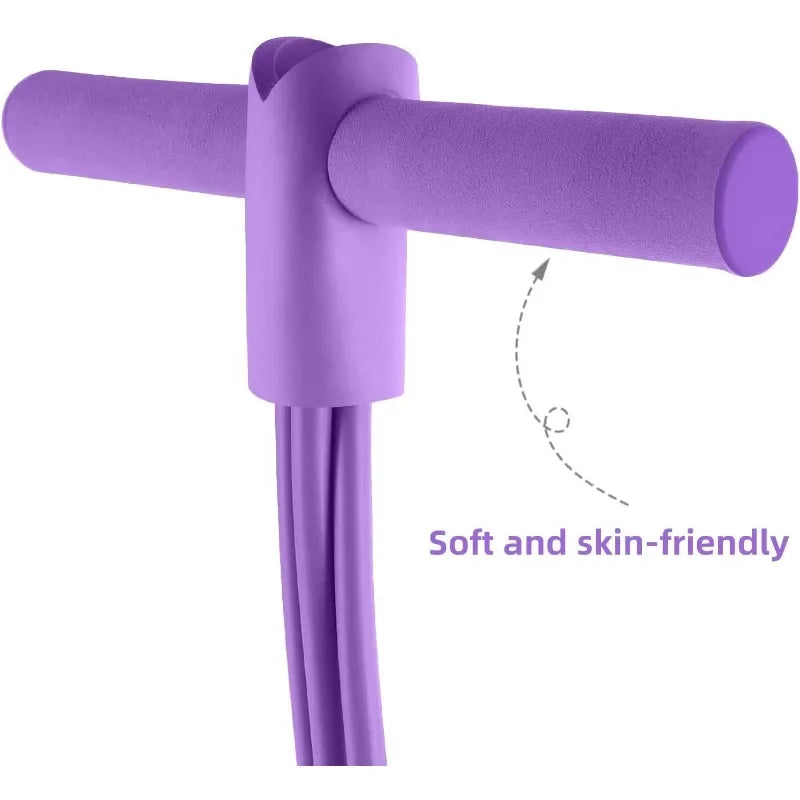 4-Level Resistance Band Tensioner with Non-Slip Handles-Home workout Resistance